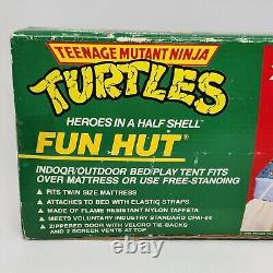 Vintage Teenage Mutant Ninja Turtles Tmnt Fun Hut Bed Tent Twin Sized Complete