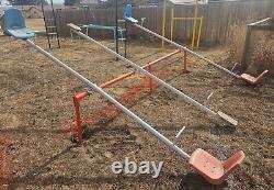 Vintage Teeter Totter Seesaw Six Kid 12 Foot School Playground Equipment