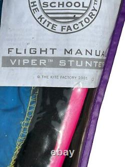 Vintage The Kite Factory Viper Stunter 6' Ready To Fly 2001 Beach