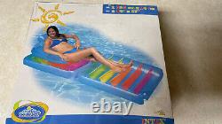 Vintage The Wet Set By Intex Suntanner Folding Lounge-Chair Float 80 X 37 NEW