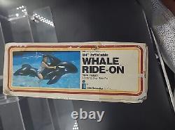 Vintage The Wet Set Whale RideOn 84 Inflatable 1985 Orca Pool Float #58561 RARE