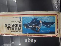 Vintage The Wet Set Whale RideOn 84 Inflatable 1985 Orca Pool Float #58561 RARE