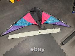 Vintage Top of the Line North Shore Extreme Sport Stunt Kite with bag 33x75