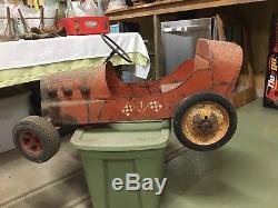 Vintage Toy Pedal Car, Racing Car Style