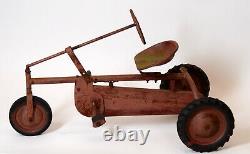 Vintage Toy Tricycle Trike Ride On Tractor Pedal Car