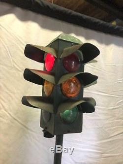 Vintage Traffic Signal Light Pedal Car Teaching Device Small Size