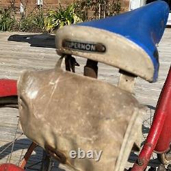 Vintage Triang Tricycle 1948 1940s Cycle Trike Red Runner Supermom Saddle