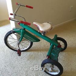Vintage Tricycle AMF Rocket Mid Century 1950s Retro Space Age Rare HTF Green