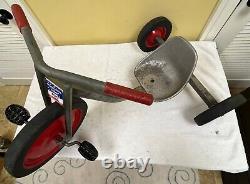 Vintage Tricycle Fully Functional PCA Play Learn Trike Heavy Duty Aluminum EUC