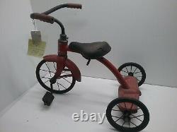 Vintage Tricycle Rare Solid Tires Garton with Fender All original