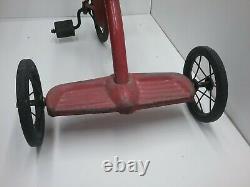 Vintage Tricycle Rare Solid Tires Garton with Fender All original