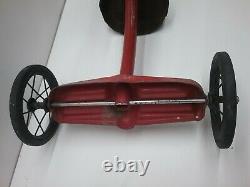 Vintage Tricycle Rare Solid Tires Garton with Fender All original