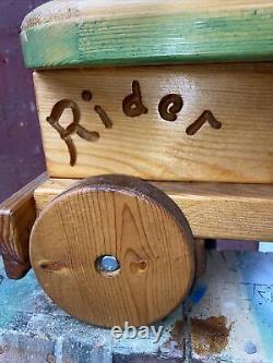 Vintage VERMONT Made Child Horse Scooter Bike Artisan Signed WILL LAST FOREVER