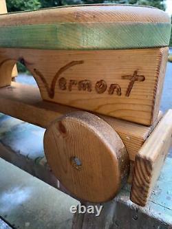 Vintage VERMONT Made Child Horse Scooter Bike Artisan Signed WILL LAST FOREVER