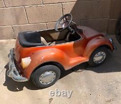 Vintage VW Beetle Metal Pedal Car