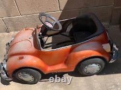 Vintage VW Beetle Metal Pedal Car