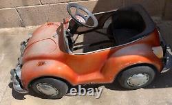 Vintage VW Beetle Metal Pedal Car