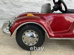 Vintage VW Red Beetle Junior Sportster Metal Pedal Car TS-110 Rare