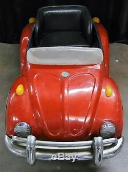 Vintage Volkswagen Red VW Bug Beetle Pedal Car AS-IS NOT WORKING