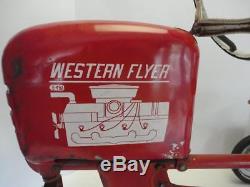 Vintage WESTERN FLYER TRACTOR E-492 Chain Drive Pedal Car 100% Original