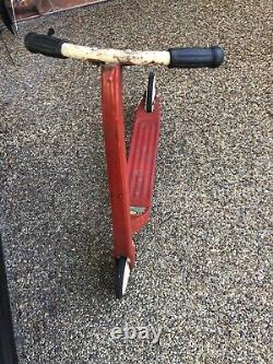 Vintage Wee Wheelers Scooter Push Style 2 Wheel Metal Red