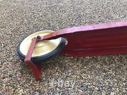 Vintage Wee Wheelers Scooter Push Style 2 Wheel Metal Red