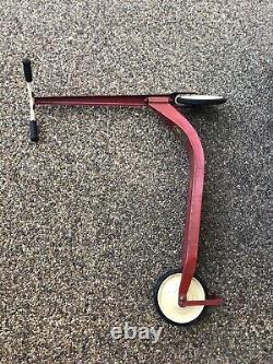 Vintage Wee Wheelers Scooter Push Style 2 Wheel Metal Red