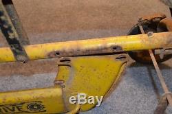 Vintage Western Flyer 517 4 Wheel Pedal Tractor Chain Drive for Parts or Restore