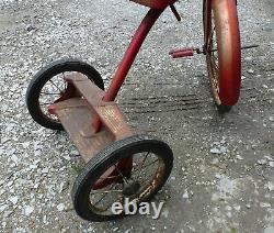 Vintage Western Flyer Large 20 Front Wheel Tricycle metal toy trike
