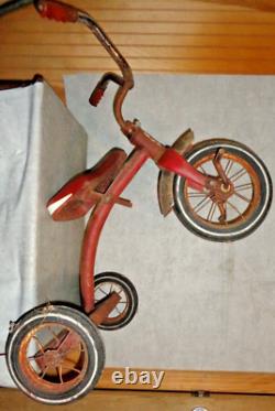 Vintage Western Flyer Large 9 Front Wheel Tricycle