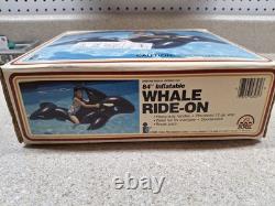 Vintage Wet Set Whale Ride On 84 Inflatable 1985 Orca Pool Float #58561 Intex