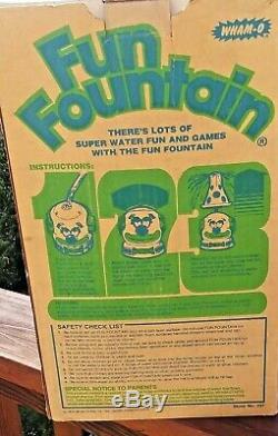 Vintage Wham-O Fun Fountain 1978 Clown Sprinkler Made USA- Original Box-HTF