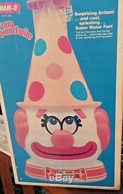 Vintage Wham-O Fun Fountain 1978 Clown Sprinkler Made USA- Original Box-HTF