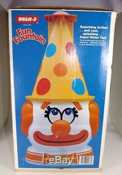 Vintage Wham-O Fun Fountain CLOWN HAT SPRINKLER SUMMER FLOATING HAT in Box