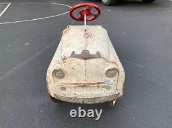 Vintage White 1950's Murray Champion Pedal Car