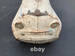 Vintage White 1950's Murray Champion Pedal Car