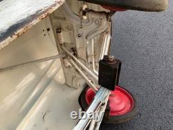Vintage White 1950's Murray Champion Pedal Car