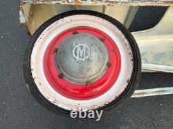 Vintage White 1950's Murray Champion Pedal Car
