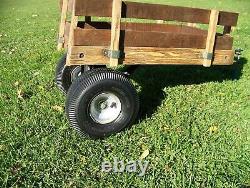 Vintage Wood Berlin Tag Along Trailer 10 Air Tires Radio Flyer Trailer Type