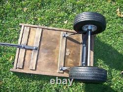 Vintage Wood Berlin Tag Along Trailer 10 Air Tires Radio Flyer Trailer Type