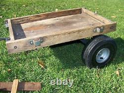 Vintage Wood Berlin Tag Along Trailer 10 Air Tires Radio Flyer Trailer Type