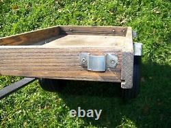 Vintage Wood Berlin Tag Along Trailer 10 Air Tires Radio Flyer Trailer Type