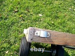 Vintage Wood Berlin Tag Along Trailer 10 Air Tires Radio Flyer Trailer Type