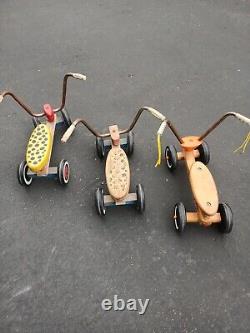 Vintage Wood Ride On Kids Scooter / Balance Bike Toys R Us