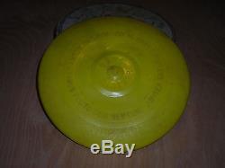 Vintage Yellow Mars Platter by Premier Products Frisbee