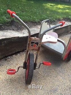 Vintage antique tricycle Fire Chief Fire Engine No 5 kids bikes collectible toys