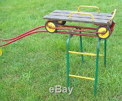 Vintage c1960 Wheelmaster Roller Coaster withTrack Backyard Playground Ride-On Toy