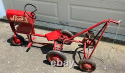 Vintage c. 1950 BMC Tractor Junior Pedal Car withTowing attachment