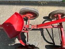 Vintage c. 1950 BMC Tractor Junior Pedal Car withTowing attachment