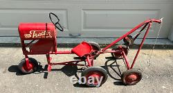 Vintage c. 1950 BMC Tractor Junior Pedal Car withTowing attachment